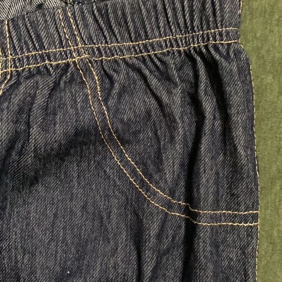 Denim patterned leggings with embellished rear pockets - Picture 2 of 3